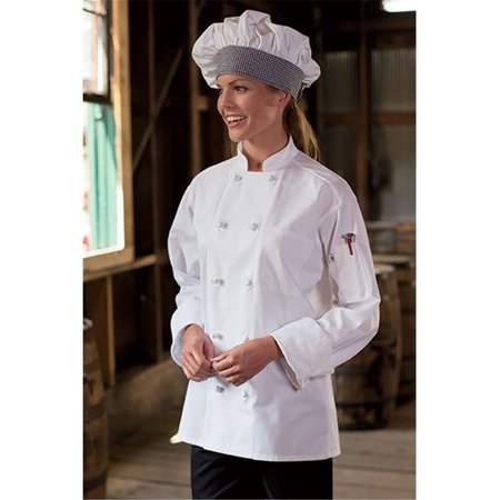 NATHAN CALEB Chef Coat 10 Knot in White - 3XLarge NA2504380